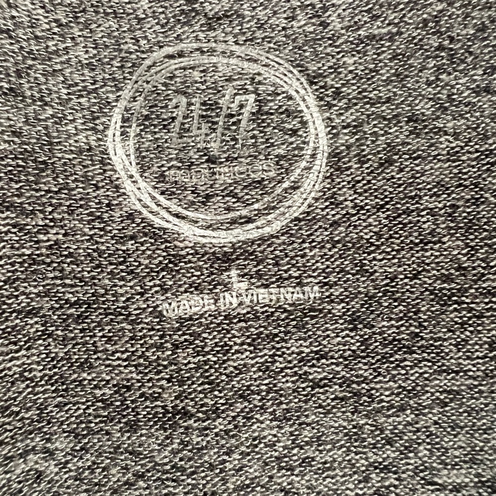 Maurices 24/7 Heather Gray Multicolor Striped Top - Picture 2 of 3